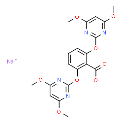 ChemSpider 2D Image | bispyribac-sodium | C19H17N4NaO8