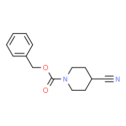 ChemSpider 2D Image | Benzyl 4-cyano-1-piperidinecarboxylate | C14H16N2O2
