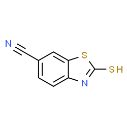 ChemSpider 2D Image | 2-Mercaptobenzo[d]thiazole-6-carbonitrile | C8H4N2S2