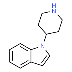 ChemSpider 2D Image | 1-(4-Piperidinyl)-1H-indole | C13H16N2