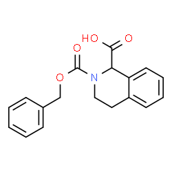 ChemSpider 2D Image | 2-Cbz-1,2,3,4-tetrahydroisoquinoline-1-carboxylic acid | C18H17NO4