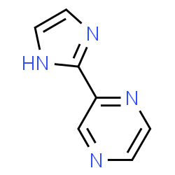 ChemSpider 2D Image | 2-(1H-2-Imidazolyl)pyrazine | C7H6N4