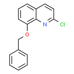 ChemSpider 2D Image | 8-(Benzyloxy)-2-chloroquinoline | C16H12ClNO
