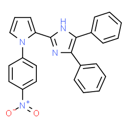ChemSpider 2D Image | 2-[1-(4-Nitrophenyl)-1H-pyrrol-2-yl]-4,5-diphenyl-1H-imidazole | C25H18N4O2