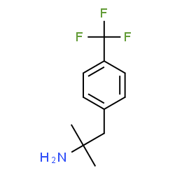 ChemSpider 2D Image | 2-Methyl-1-[4-(trifluoromethyl)phenyl]-2-propanamine | C11H14F3N