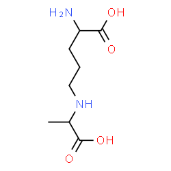 ChemSpider 2D Image | N~5~-(1-Carboxyethyl)ornithine | C8H16N2O4