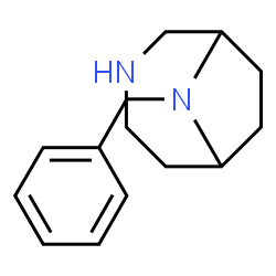 ChemSpider 2D Image | 9-Benzyl-3,9-diazabicyclo[4.2.1]nonane | C14H20N2