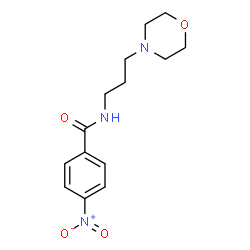 ChemSpider 2D Image | N-[3-(4-Morpholinyl)propyl]-4-nitrobenzamide | C14H19N3O4