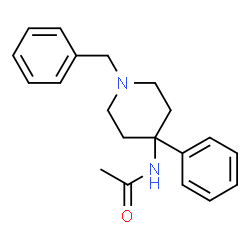 ChemSpider 2D Image | N-(1-Benzyl-4-phenyl-4-piperidinyl)acetamide | C20H24N2O