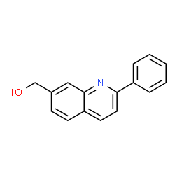 ChemSpider 2D Image | (2-Phenyl-7-quinolinyl)methanol | C16H13NO