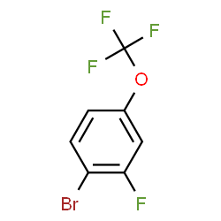 ChemSpider 2D Image | 1-Bromo-2-fluoro-4-(trifluoromethoxy)benzene | C7H3BrF4O