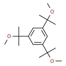 ChemSpider 2D Image | 1,3,5-Tris(2-methoxy-2-propanyl)benzene | C18H30O3