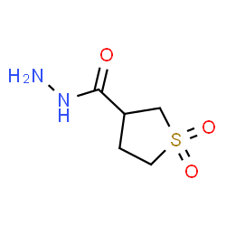 ChemSpider 2D Image | Tetrahydro-3-thiophenecarbohydrazide 1,1-dioxide | C5H10N2O3S