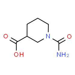 ChemSpider 2D Image | 1-Carbamoyl-3-piperidinecarboxylic acid | C7H12N2O3