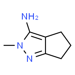 ChemSpider 2D Image | 2,4,5,6-Tetrahydro-2-methyl-3-cyclopentapyrazolamine | C7H11N3
