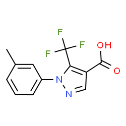 ChemSpider 2D Image | 1-(3-Methylphenyl)-5-(trifluoromethyl)-1H-pyrazole-4-carboxylic acid | C12H9F3N2O2