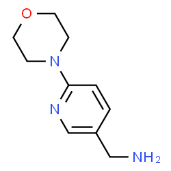 ChemSpider 2D Image | (6-morpholin-4-ylpyridin-3-yl)methylamine | C10H15N3O