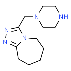 ChemSpider 2D Image | 3-(1-Piperazinylmethyl)-6,7,8,9-tetrahydro-5H-[1,2,4]triazolo[4,3-a]azepine | C12H21N5