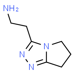ChemSpider 2D Image | 2-(6,7-Dihydro-5H-pyrrolo[2,1-c][1,2,4]triazol-3-yl)ethanamine | C7H12N4