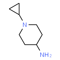 ChemSpider 2D Image | 1-Cyclopropyl-4-piperidinamine | C8H16N2