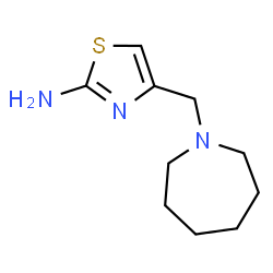 ChemSpider 2D Image | 4-(Azepan-1-ylmethyl)thiazol-2-amine | C10H17N3S