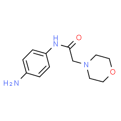 ChemSpider 2D Image | N-(4-aminophenyl)-2-morpholinoacetamide | C12H17N3O2