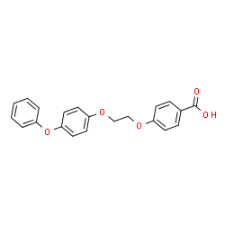 ChemSpider 2D Image | 4-[2-(4-Phenoxyphenoxy)ethoxy]benzoic acid | C21H18O5