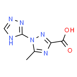 ChemSpider 2D Image | 5-Methyl-1'H-1,3'-bi-1,2,4-triazole-3-carboxylic acid | C6H6N6O2