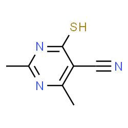 ChemSpider 2D Image | 2,4-dimethyl-6-sulfanylpyrimidine-5-carbonitrile | C7H7N3S