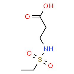 ChemSpider 2D Image | N-(Ethylsulfonyl)-beta-alanine | C5H11NO4S