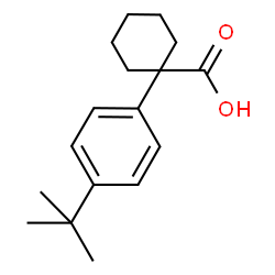 ChemSpider 2D Image | 1-(4-tert-butylphenyl)cyclohexanecarboxylic acid | C17H24O2