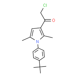 ChemSpider 2D Image | 1-[1-(4-tert-butylphenyl)-2,5-dimethyl-1H-pyrrol-3-yl]-2-chloroethanone | C18H22ClNO