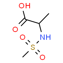 ChemSpider 2D Image | N-(Methylsulfonyl)alanine | C4H9NO4S