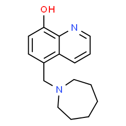 ChemSpider 2D Image | 5-(1-Azepanylmethyl)-8-quinolinol | C16H20N2O