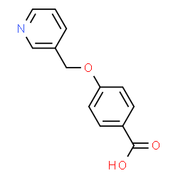 ChemSpider 2D Image | 4-(3-Pyridinylmethoxy)benzoic acid | C13H11NO3