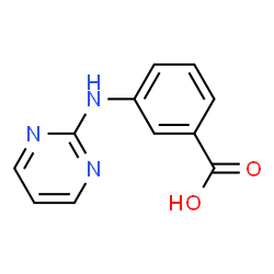 ChemSpider 2D Image | 3-(2-Pyrimidinylamino)benzoic acid | C11H9N3O2