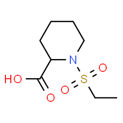 ChemSpider 2D Image | 1-(Ethylsulfonyl)-2-piperidinecarboxylic acid | C8H15NO4S