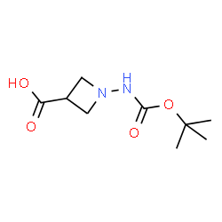 ChemSpider 2D Image | 1-((tert-Butoxycarbonyl)amino)azetidine-3-carboxylic acid | C9H16N2O4
