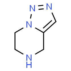 ChemSpider 2D Image | 4H,5H,6H,7H-[1,2,3]triazolo[1,5-a]pyrazine | C5H8N4