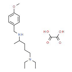ChemSpider 2D Image | N~1~,N~1~-Diethyl-N~4~-(4-methoxybenzyl)-1,4-pentanediamine ethanedioate (1:1) | C19H32N2O5