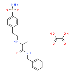 ChemSpider 2D Image | N-Benzyl-N~2~-[2-(4-sulfamoylphenyl)ethyl]alaninamide ethanedioate (1:1) | C20H25N3O7S