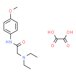 ChemSpider 2D Image | N~2~,N~2~-Diethyl-N-(4-methoxyphenyl)glycinamide ethanedioate (1:1) | C15H22N2O6