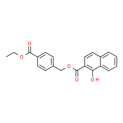 ChemSpider 2D Image | 4-(Ethoxycarbonyl)benzyl 1-hydroxy-2-naphthoate | C21H18O5