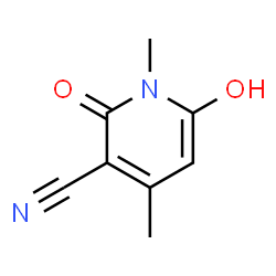 ChemSpider 2D Image | 6-Hydroxy-1,4-dimethyl-2-oxo-1,2-dihydro-3-pyridinecarbonitrile | C8H8N2O2