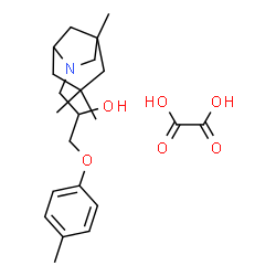 ChemSpider 2D Image | 1-(4-Methylphenoxy)-3-(1,3,3-trimethyl-6-azabicyclo[3.2.1]oct-6-yl)-2-propanol ethanedioate (1:1) | C22H33NO6