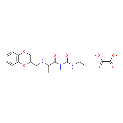 ChemSpider 2D Image | N~2~-(2,3-Dihydro-1,4-benzodioxin-2-ylmethyl)-N-(ethylcarbamoyl)alaninamide ethanedioate (1:1) | C17H23N3O8
