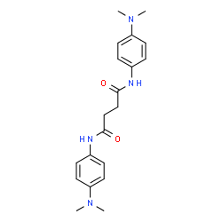 ChemSpider 2D Image | N,N'-Bis[4-(dimethylamino)phenyl]succinamide | C20H26N4O2