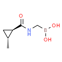 ChemSpider 2D Image | [({[(1R,2R)-2-Methylcyclopropyl]carbonyl}amino)methyl]boronic acid | C6H12BNO3