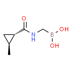 ChemSpider 2D Image | [({[(1S,2S)-2-Methylcyclopropyl]carbonyl}amino)methyl]boronic acid | C6H12BNO3