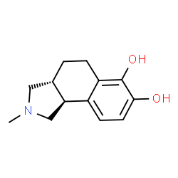 ChemSpider 2D Image | (3aR,9bS)-2-Methyl-2,3,3a,4,5,9b-hexahydro-1H-benzo[e]isoindole-6,7-diol | C13H17NO2